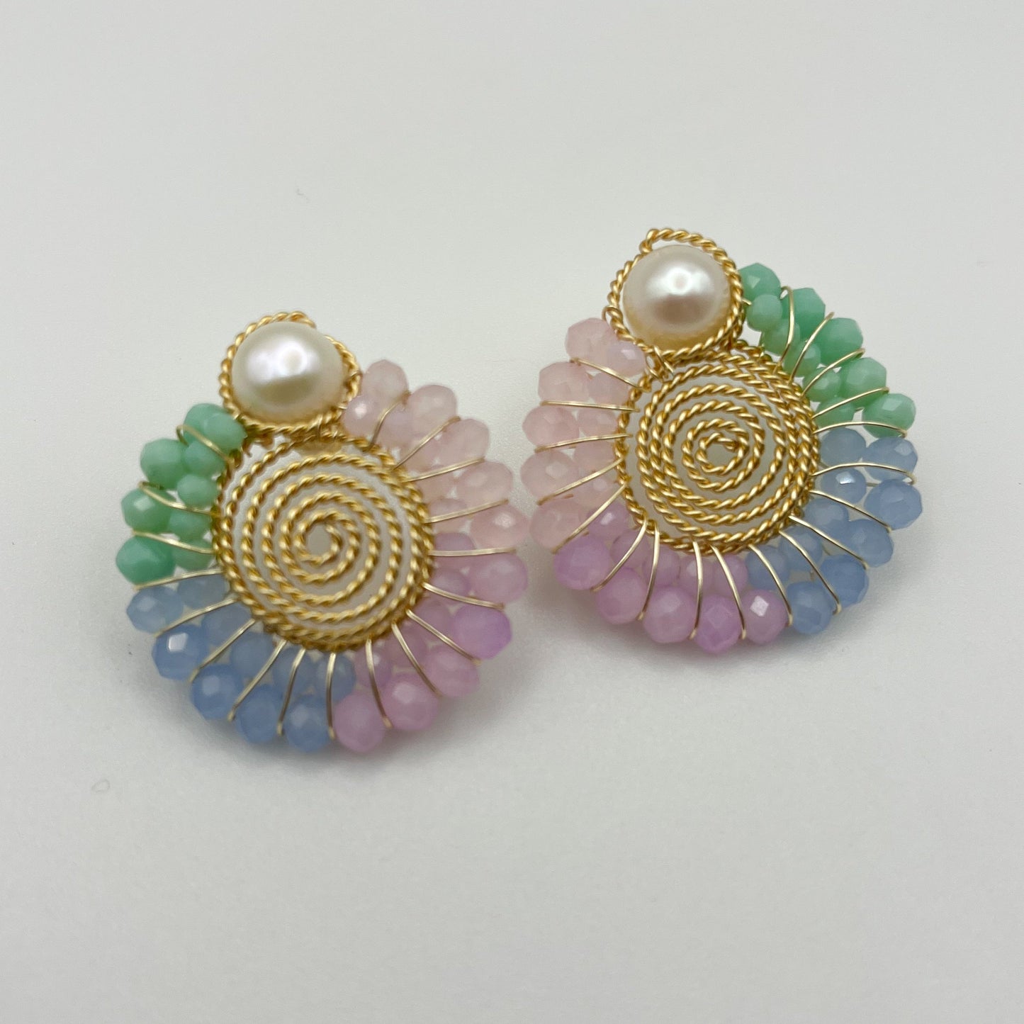 Pastel rainbow earrings
