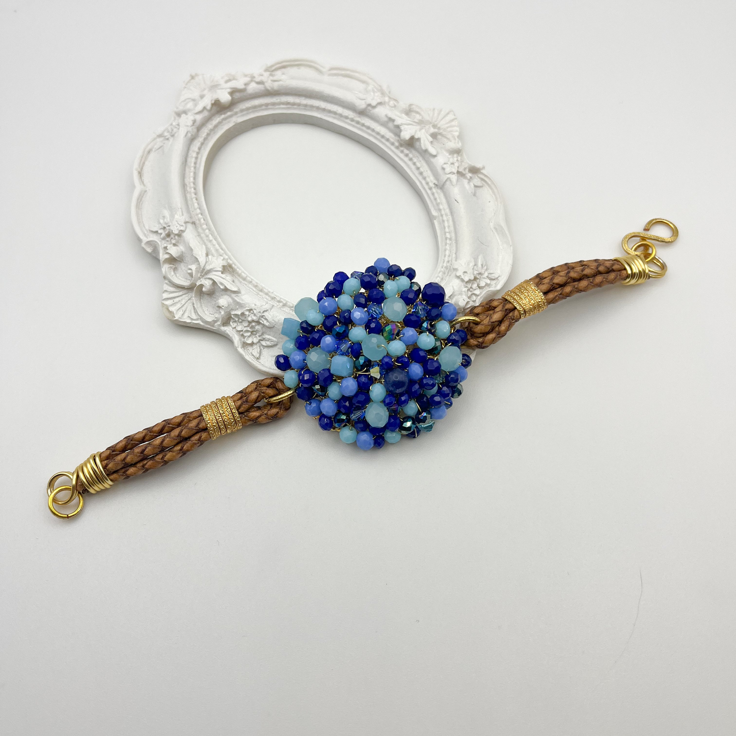 Embroidered Medallion Bracelet