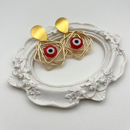 Geometric set of evil eyes