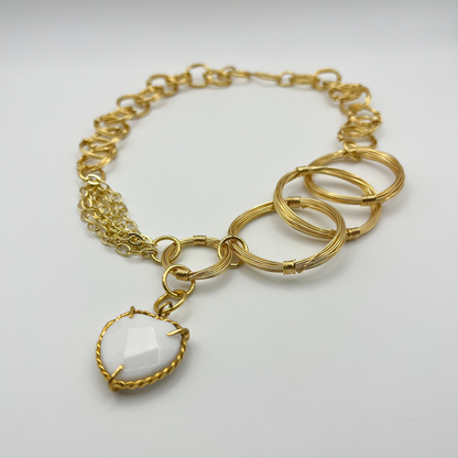 Mery Linked Hoop Necklace